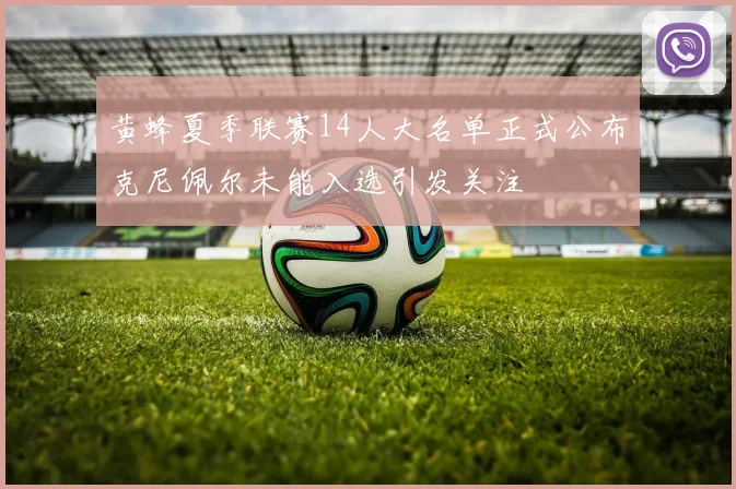 黄蜂夏季联赛14人大名单正式公布克尼佩尔未能入选引发关注